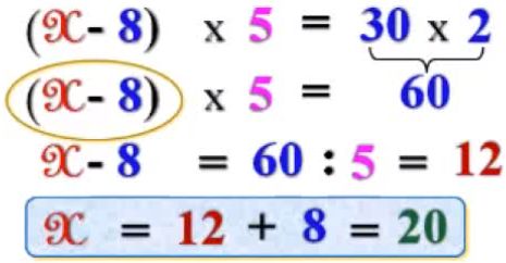 Cách giải các dạng toán tìm X - Toán lớp 3-18