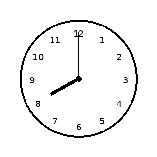 Đồng hồ trong hình chỉ mấy giờ? Đồng hồ trong hình chỉ mấy giờ?