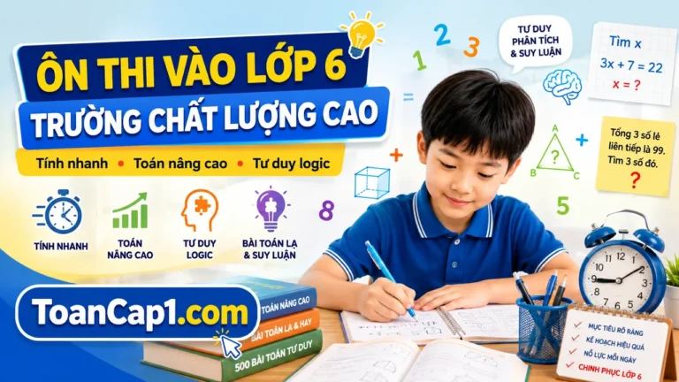 Ôn thi vào lớp 6 trường chất lượng cao CLC cần những gì?